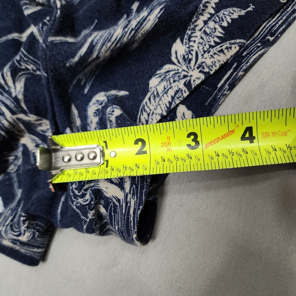 a.n.a Shorts Women's Size 6 Navy Oasis Beach Nautical High Waist Elastic Flowy - Picture 5 of 5